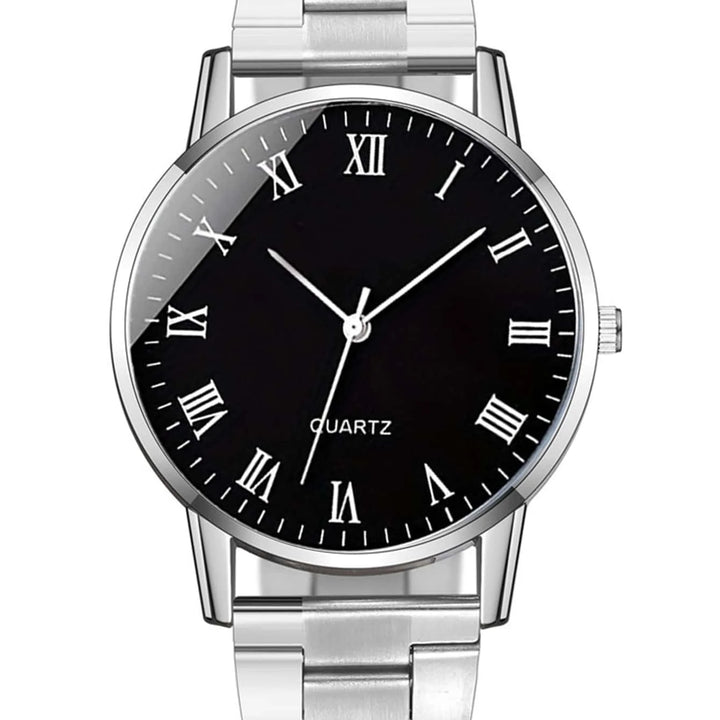 2PCS minimalist alloy Roman Men and women quartz expression pair watch set as a gift for lovers