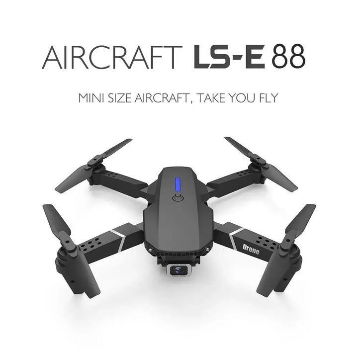 2024 E88Pro RC Drone 4K 1080P Wide Angle HD Camera Foldable Helicopter WIFI FPV Height Hold Gift Toy