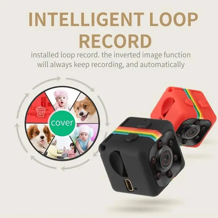 Mini Camera HD Portable Small Nanny Cam Video Voice Mini DV Recorder Indoor Covert Security Camera for Home and Office